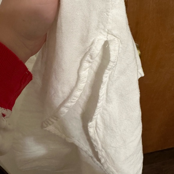 H&M White Linen-blend Tunic size M - Picture 4 of 5